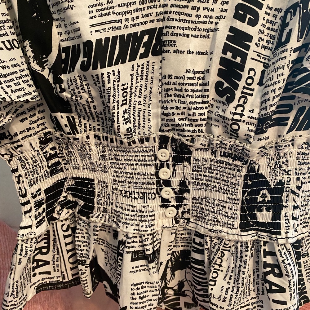 Live 4 Truth Media Print inspired Dress Shirt. Size medium